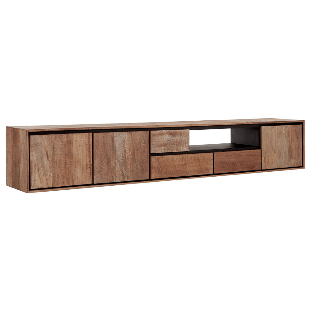 DTP Home Metropole Hanging TV Stand in Recycled Teakwood Finish