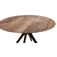 DTP Home Metropole Round Dining Table in Recycled Teakwood Finish