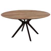 DTP Home Metropole Round Dining Table in Recycled Teakwood Finish