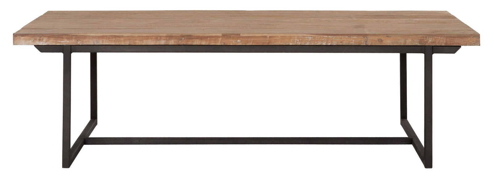 DTP Home Odeon Rectangular Coffee Table in Recycled Teakwood Finish