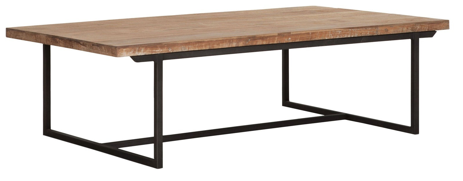 DTP Home Odeon Rectangular Coffee Table in Recycled Teakwood Finish