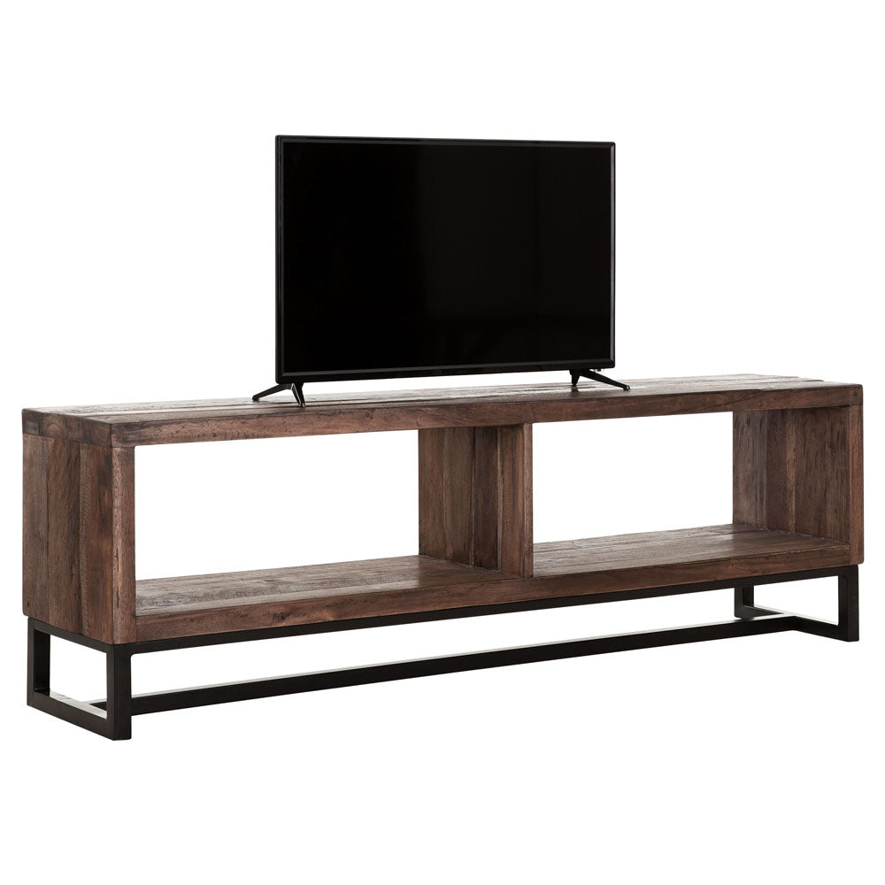  DTP Interiors-DTP Home Timber TV Stand in Mixed Wood-Brown 821 