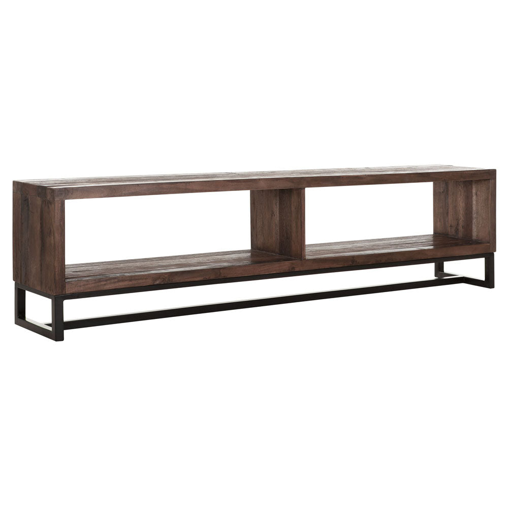  DTP Interiors-DTP Home Timber TV Stand in Mixed Wood-Brown 133 