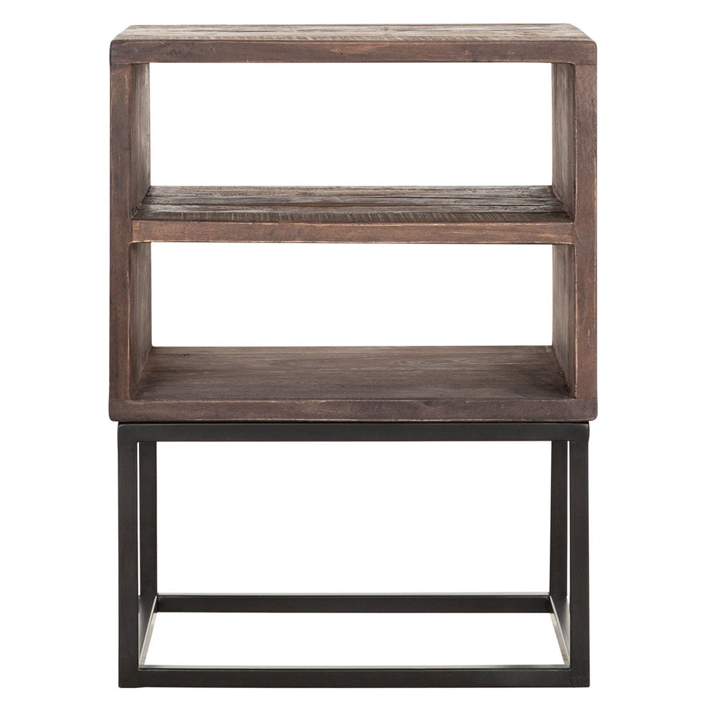  DTP Interiors-DTP Interiors Timber Night Stand in Mixed Wood-Brown 869 