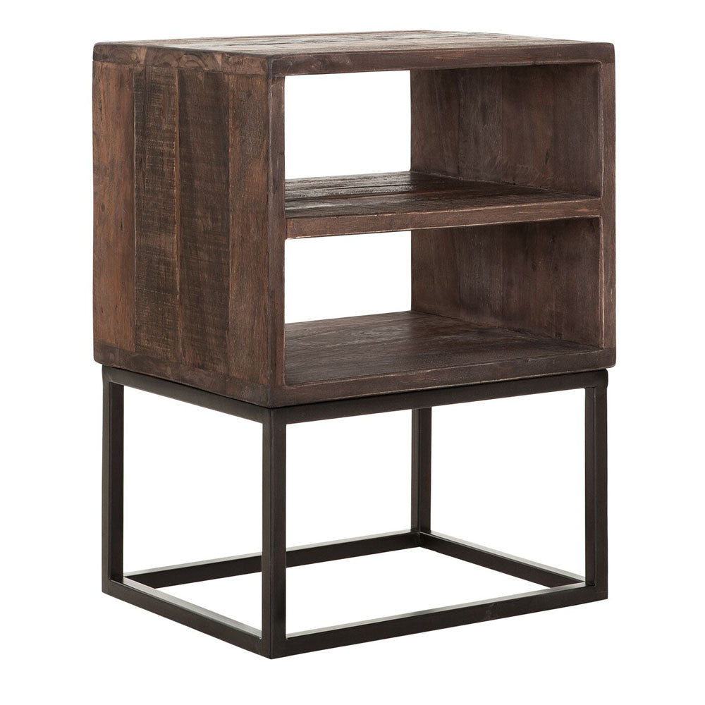  DTP Interiors-DTP Interiors Timber Night Stand in Mixed Wood-Brown 405 