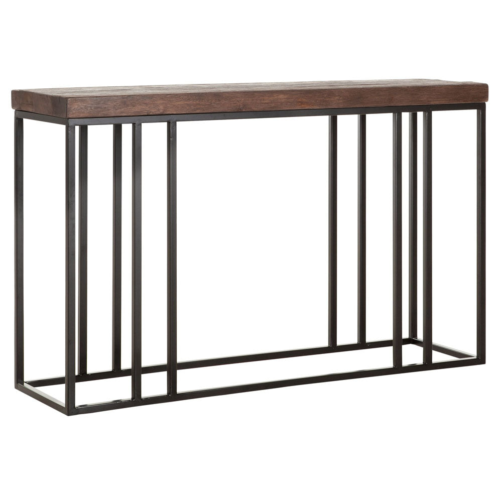  DTP Interiors-DTP Home Timber Console Table in Mixed Wood-Brown 053 