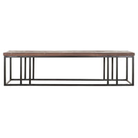 DTP Interiors Timber Rectangular Coffee Table in Mixed Wood