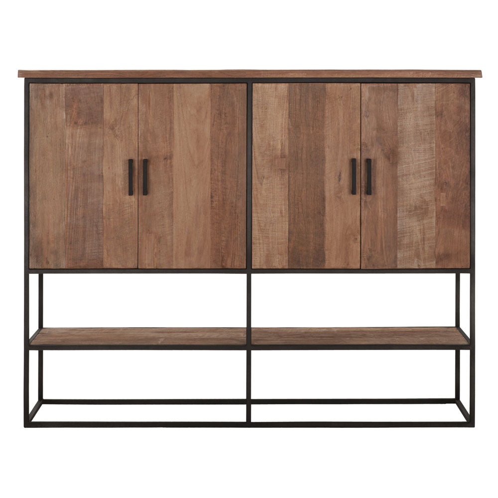  DTP Interiors-DTP Home Beam Cabinet in Recycled Teakwood Finish-Brown 245 