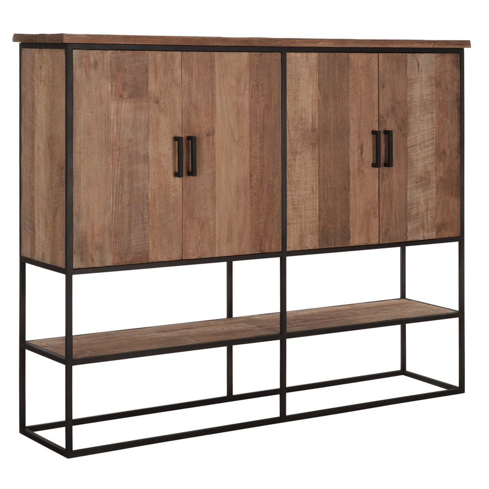  DTP Interiors-DTP Home Beam Cabinet in Recycled Teakwood Finish-Brown 101 