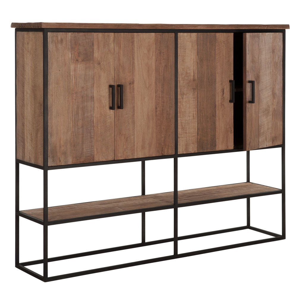  DTP Interiors-DTP Home Beam Cabinet in Recycled Teakwood Finish-Brown 725 