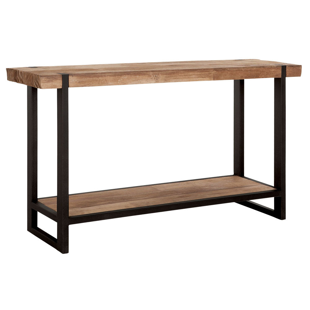  DTP Interiors-DTP Interiors Beam Console Table in Recycled Teakwood-Brown 517 