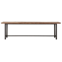 DTP Home Beam Bench with Recycled Teakwood Finish Top