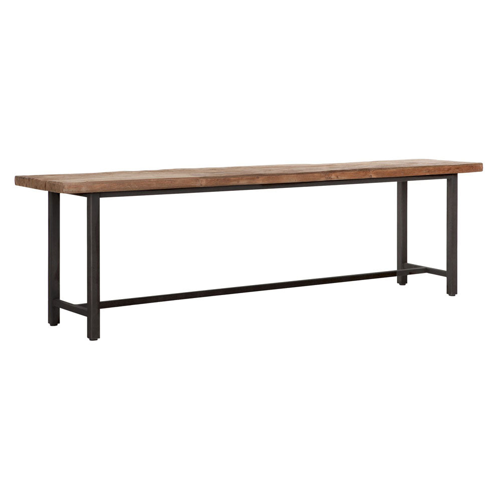  DTP Interiors-DTP Home Beam Bench with Recycled Teakwood Finish Top-Brown 813 