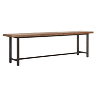 DTP Home Beam Bench with Recycled Teakwood Finish Top