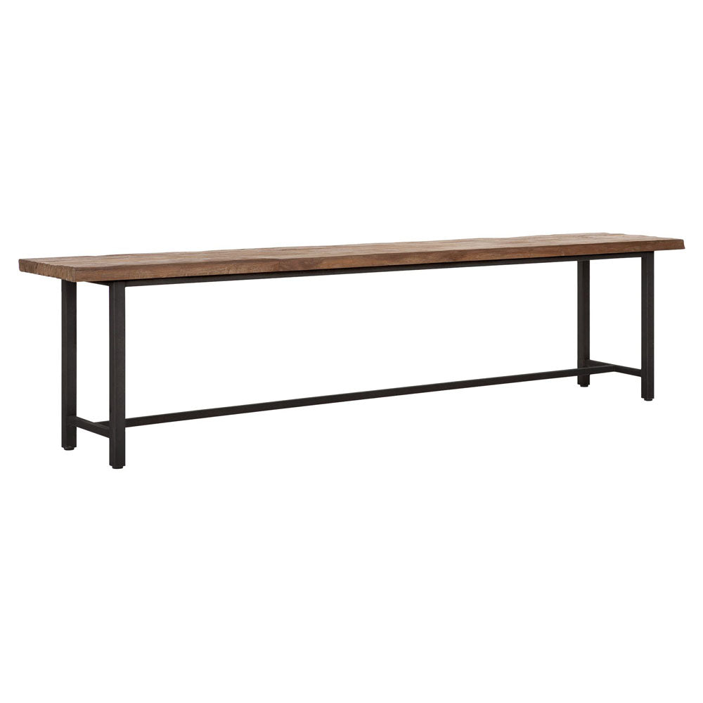  DTP Interiors-DTP Home Beam Bench with Recycled Teakwood Finish Top-Brown 709 