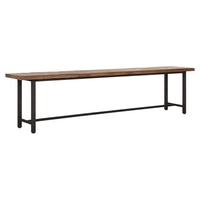 DTP Home Beam Bench with Recycled Teakwood Finish Top