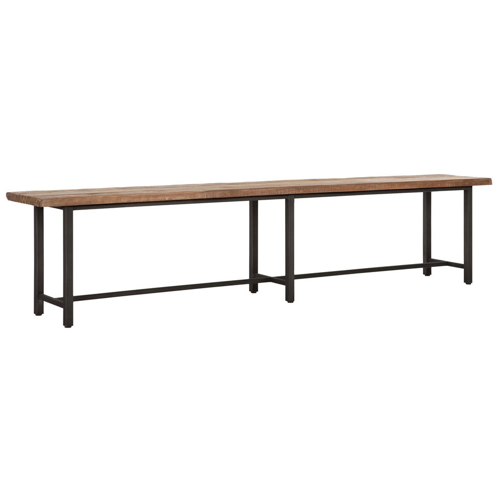  DTP Interiors-DTP Home Beam Bench with Recycled Teakwood Finish Top-Brown 429 