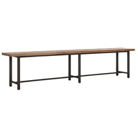 DTP Home Beam Bench with Recycled Teakwood Finish Top