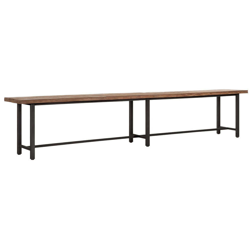 DTP Home Beam Bench with Recycled Teakwood Finish Top