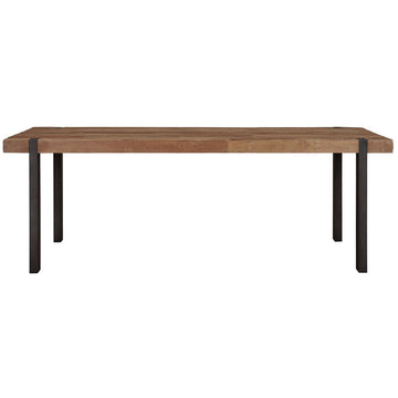 DTP Home Beam Dining Table with Recycled Teakwood Finish Top