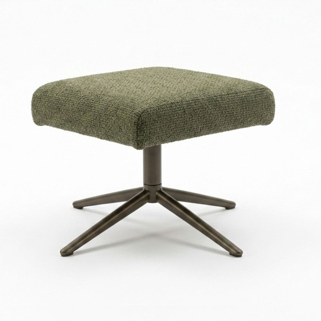 Layla Green Monza Melange Footstool - Anodic Brown