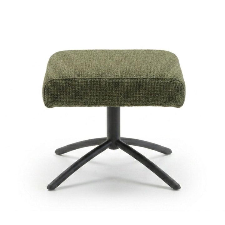 Layla Green Monza Melange Footstool - Black