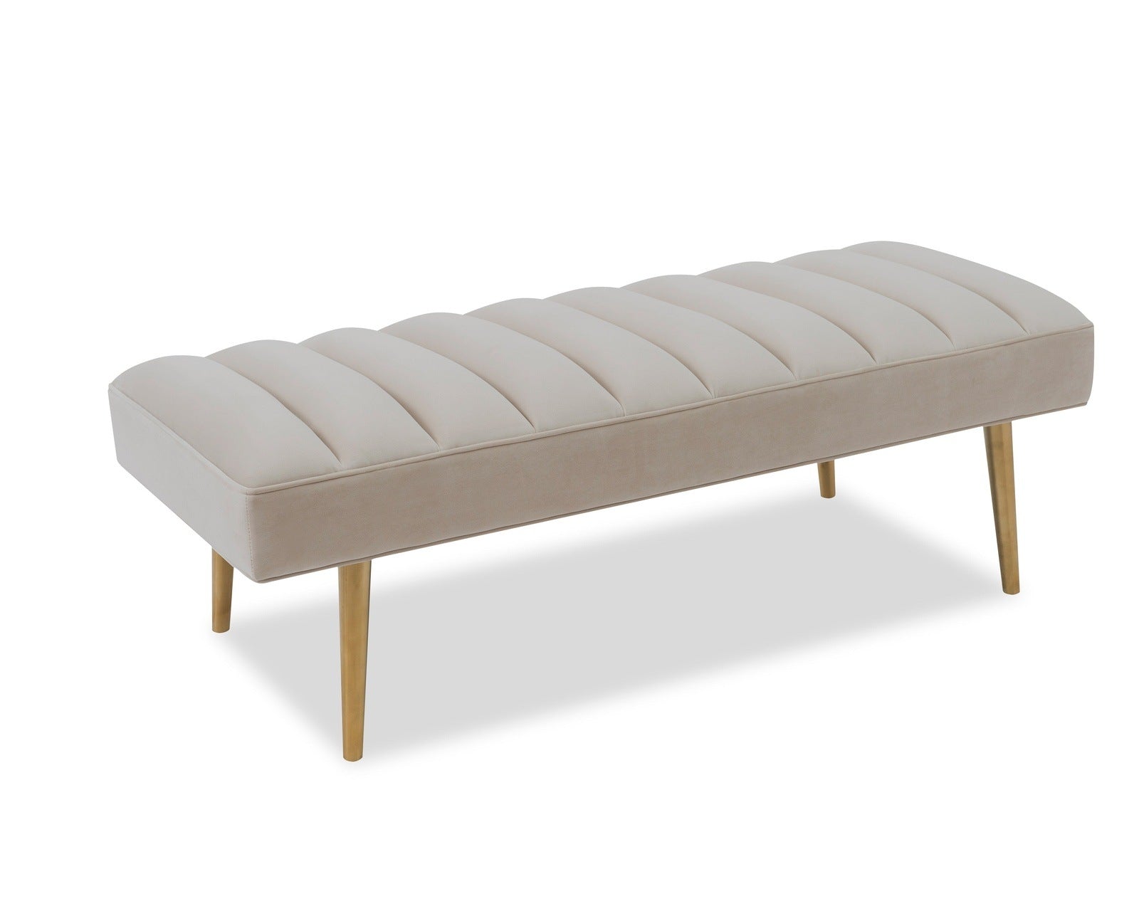 Liang & Eimil Rosso Bench- Limestone Velvet