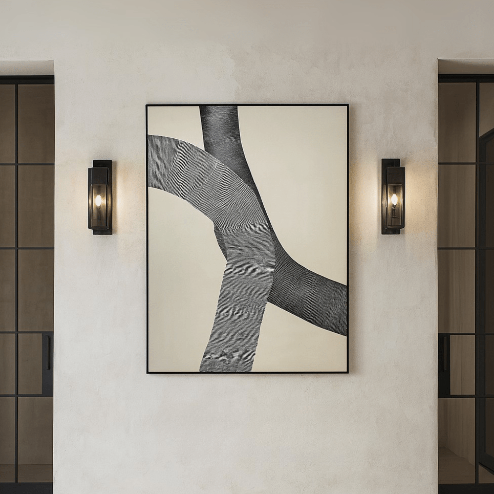 Mind Maze Oil Painting - Grey & Cream LiangAndEimil 2