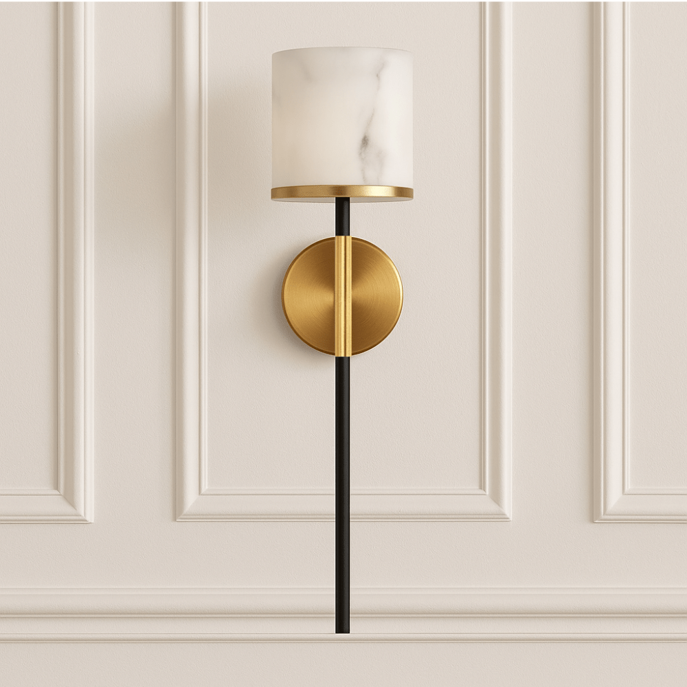 Callum Wall Light - Brass & Alabaster Effect LiangAndEimil 2