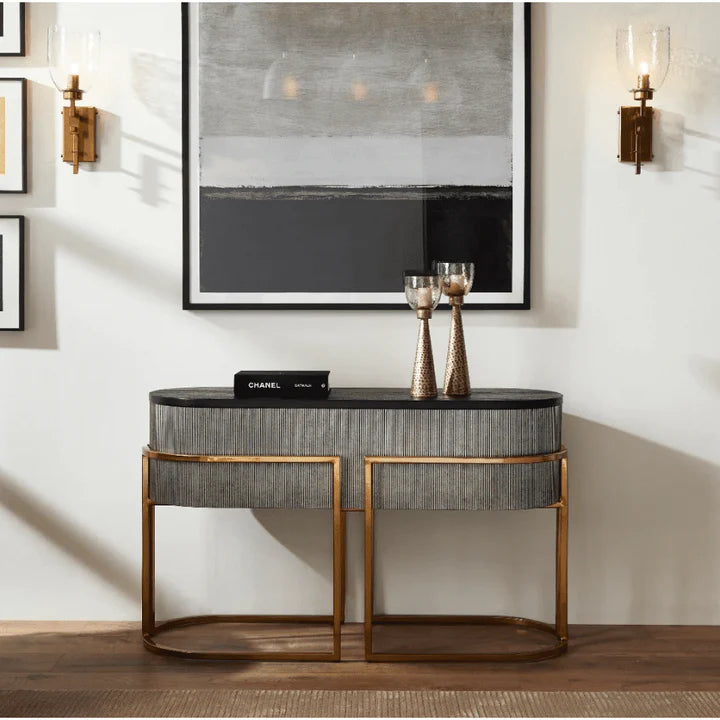  MindyBrown-Mindy Brownes Franklin Console Table-Gold 741 