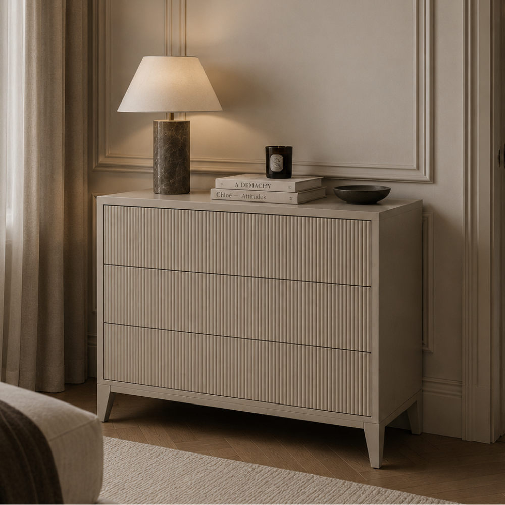 Amur 3 Drawer Chest - Grey