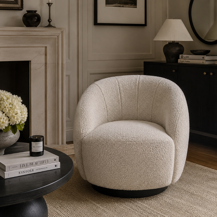 Chalain Boucle Accent Chair - Natural