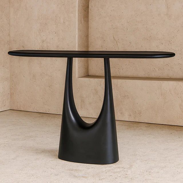 Combe Console Table - Satin Black LiangAndEimil 2