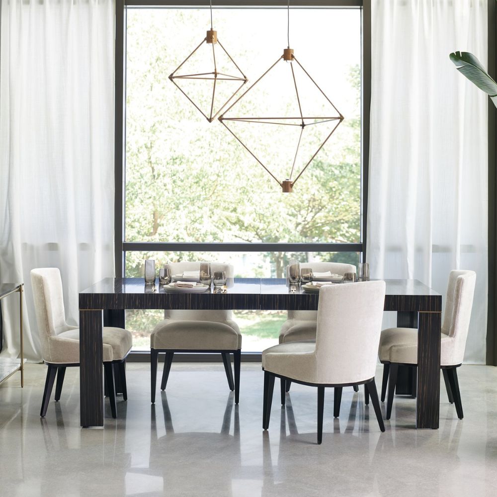  Caracole-Caracole Modern Edge Dining Table-Brown 597 