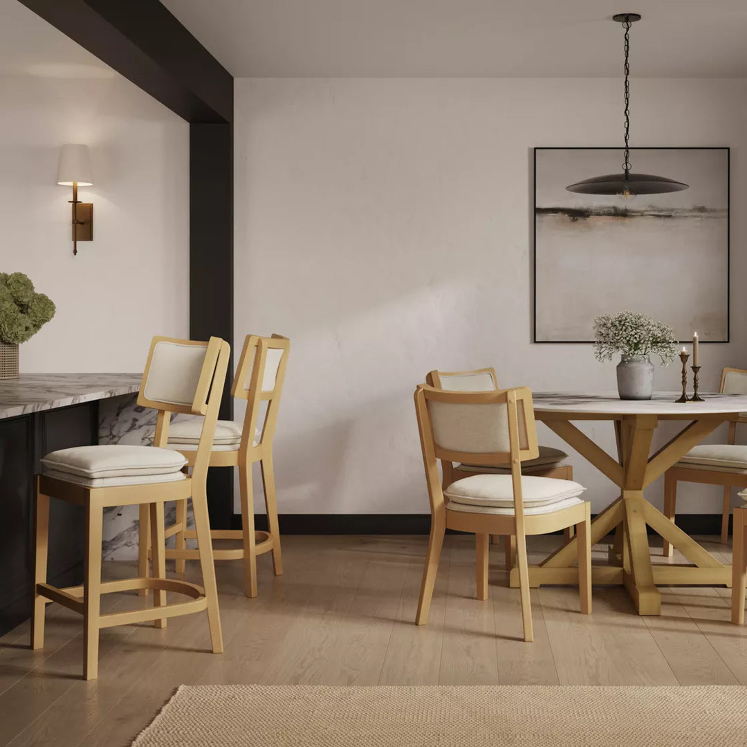Marton Wooden Counter Stool