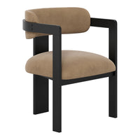 O&Co Mailah Dining Chair in Mole & Black