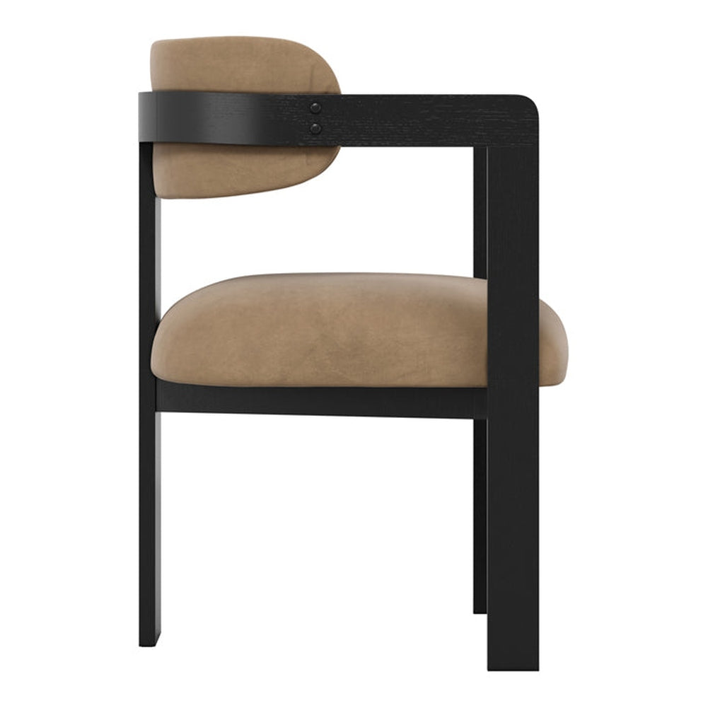 O&Co Mailah Dining Chair in Mole & Black