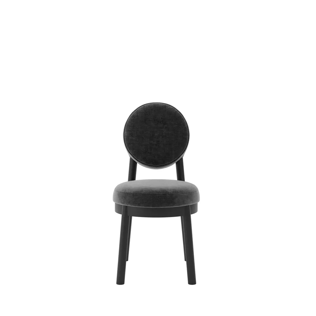 Margot Velvet Chenille Set of 2 Dining Chairs - Monument
