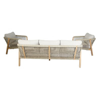 Maze Outdoor Martinique Rope Weave Sofa Set in Acacia & Rope