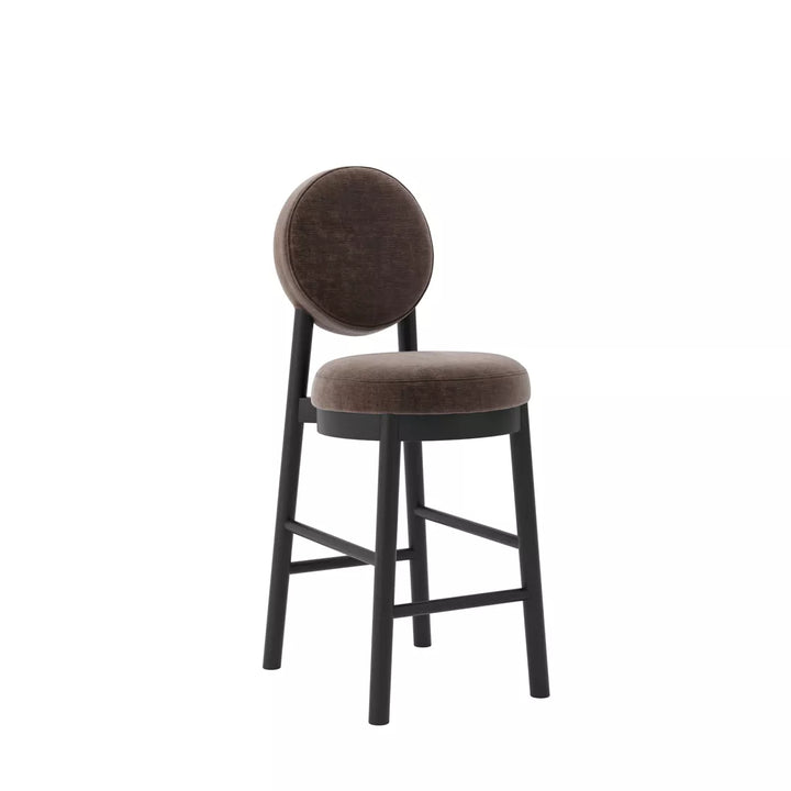 Margot Velvet Chenille Counter Stool - Treacle