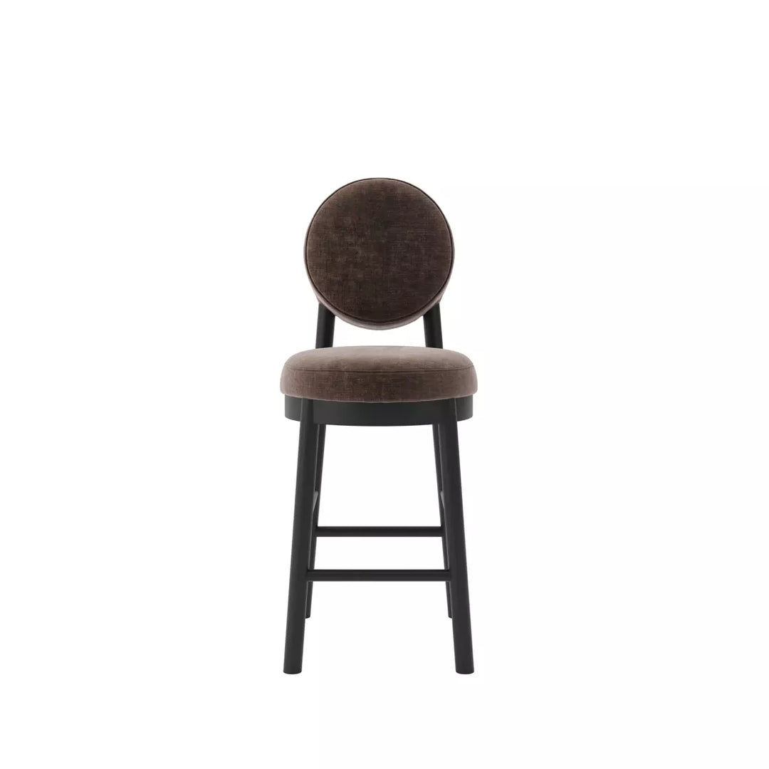 Margot Velvet Chenille Counter Stool - Treacle