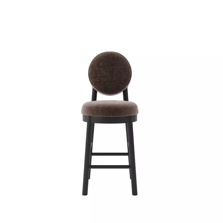 Margot Velvet Chenille Counter Stool - Treacle