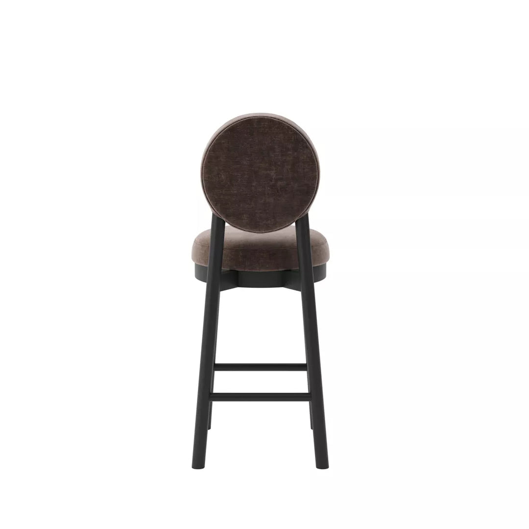 Margot Velvet Chenille Counter Stool - Treacle