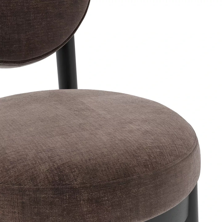 Margot Velvet Chenille Counter Stool - Treacle