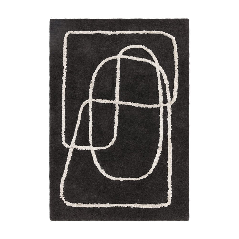 Matrix Rug - Infinity Charcoal – Olivia's