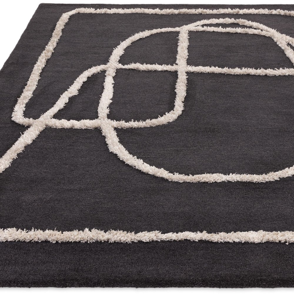 Asiatic Carpets Matrix Rug Infinity Charcoal – Olivia's