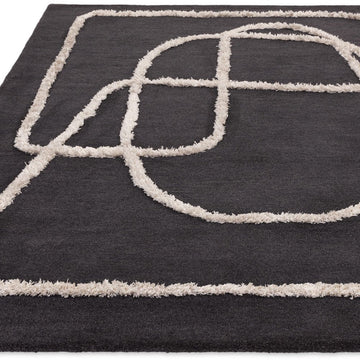 Asiatic Carpets Matrix Rug Infinity Charcoal