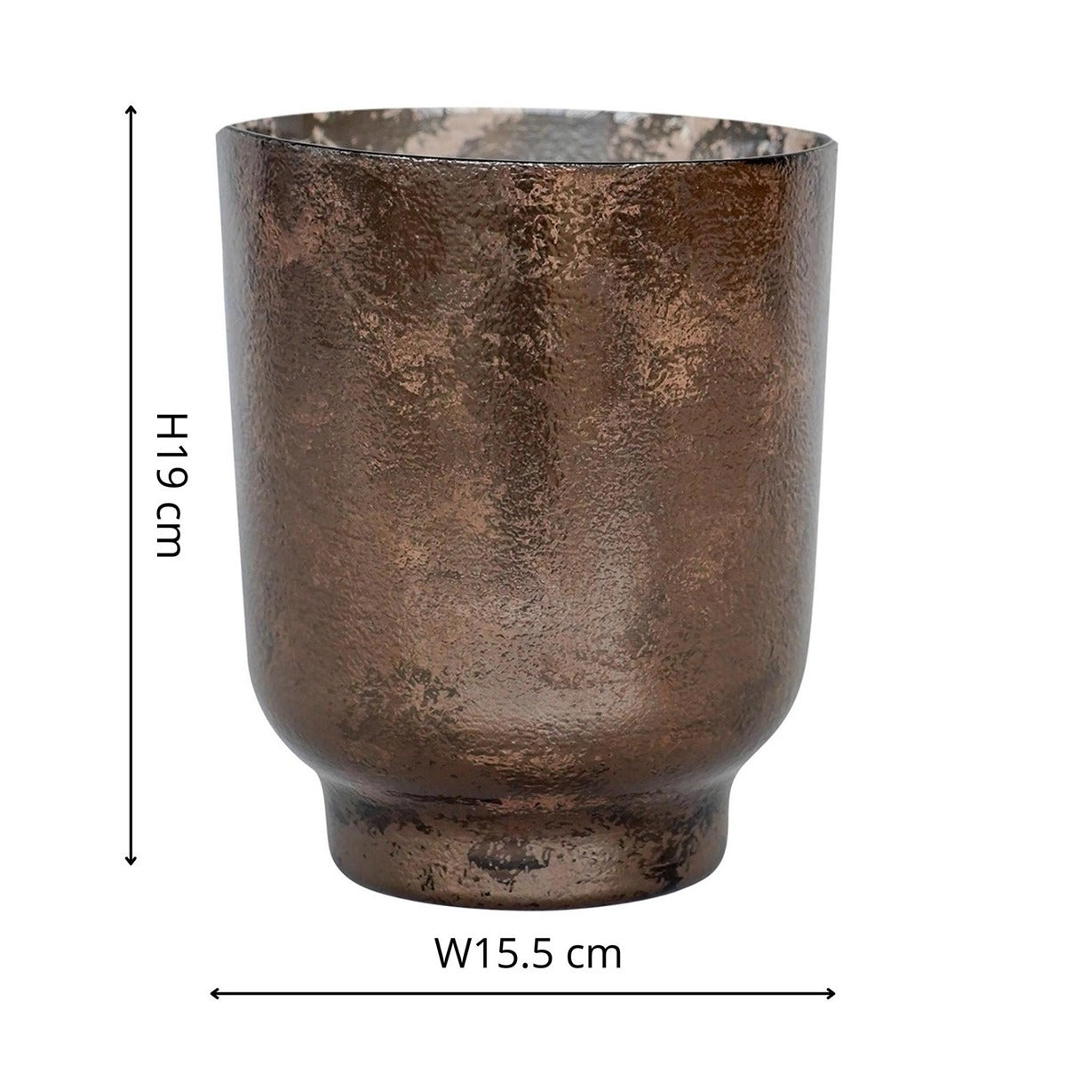 Ivyline Metallic Glass Holder in Bronze