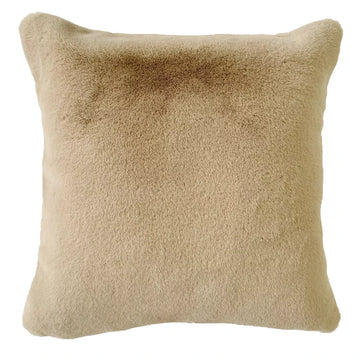 Barnes Faux Fur Cushion - Beige