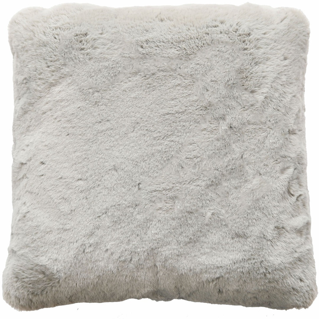 Rapture Faux Fur Cushion 50x50cm - Grey Malini 1
